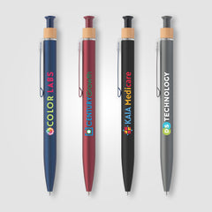 Image of the Reborn Click Softy Recycled Aluminum Pen -ColorJet promotional product, SKU MZU-C.