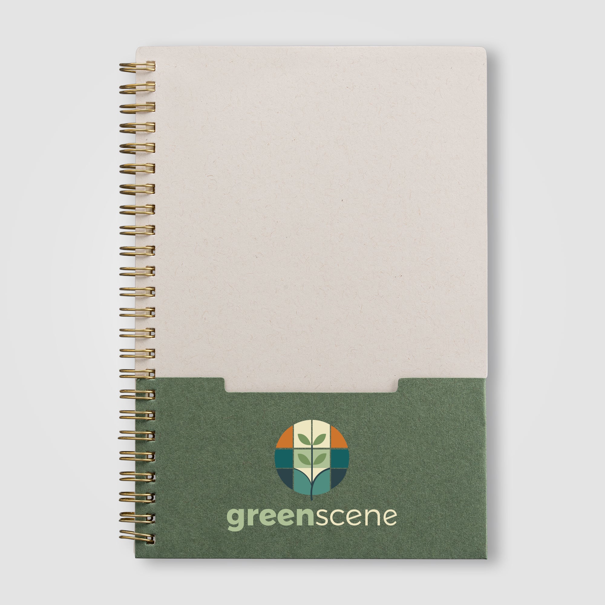 Lino FSC Paper Spiral Binding Vertical Pocket Notebook - A5 - ColorJet-zoom-3
