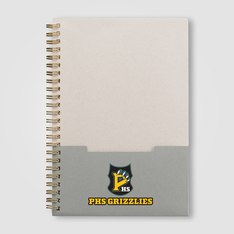 Lino FSC Paper Spiral Binding Vertical Pocket Notebook - A5 - ColorJet-zoom-