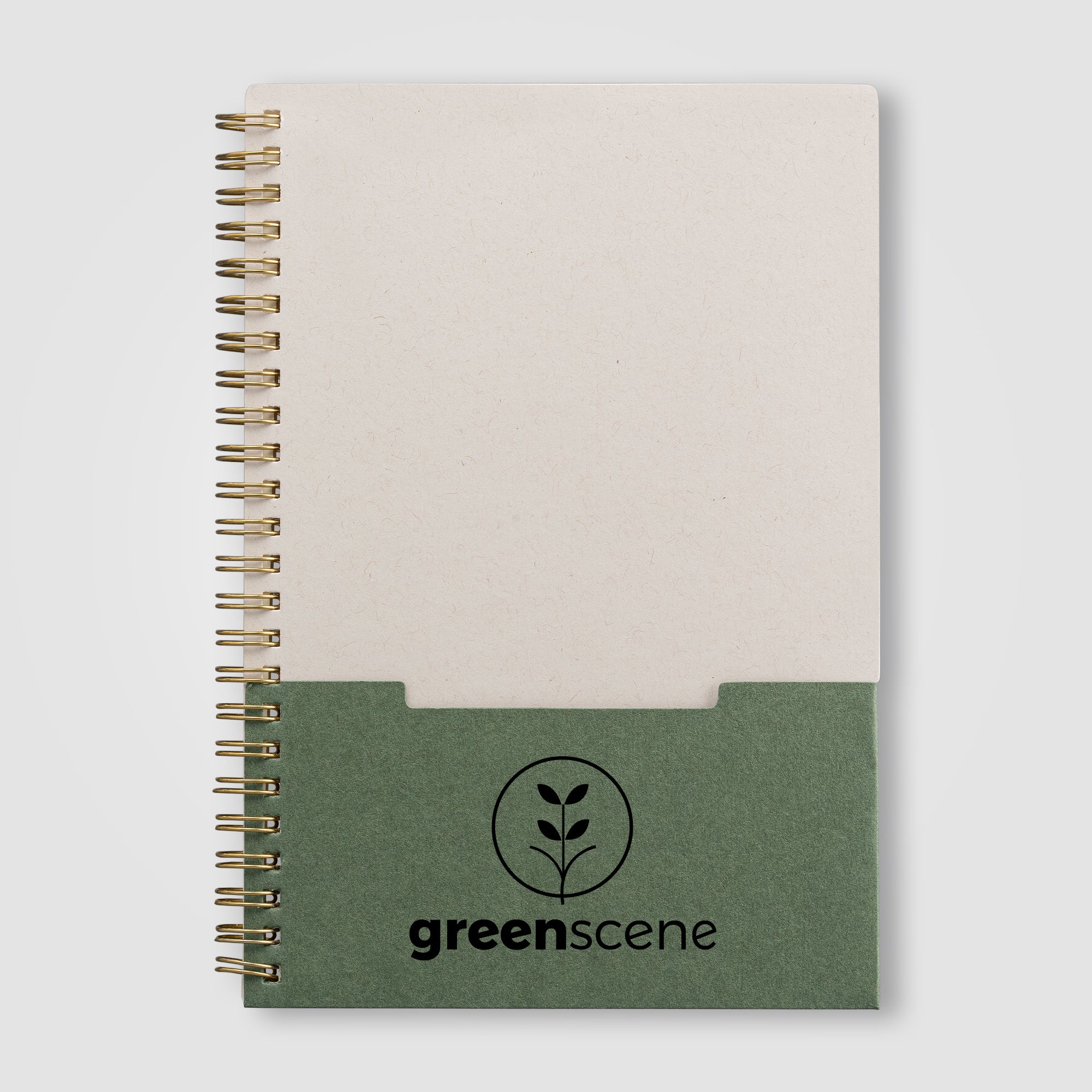 Lino FSC Paper Spiral Binding Vertical Pocket Notebook - A5-zoom-3