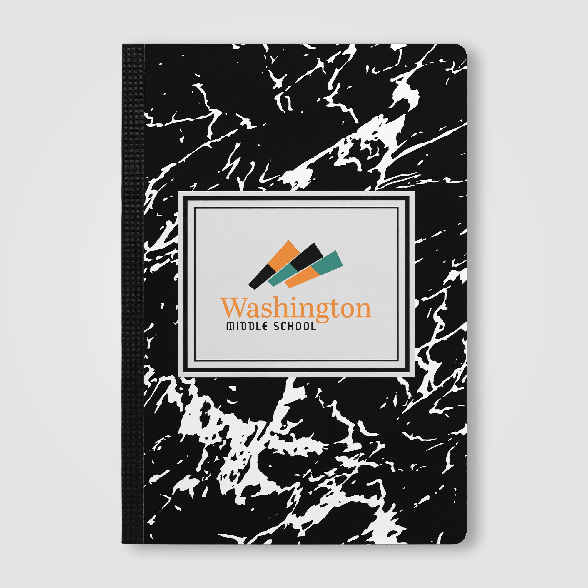 Slate FSC Paper Marble Hardcover Composition Notebook – A5 -ColorJet-zoom-2