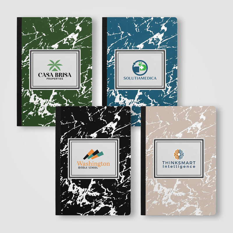 Slate FSC Paper Marble Hardcover Composition Notebook – A5 -ColorJet-zoom-