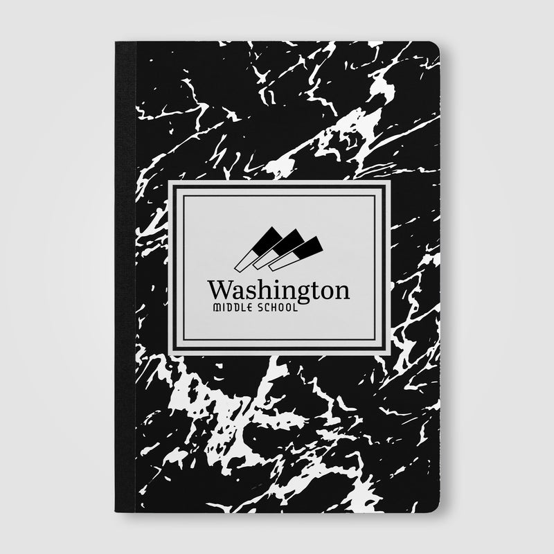 Slate FSC Paper Marble Hardcover Composition Notebook – A5-zoom-