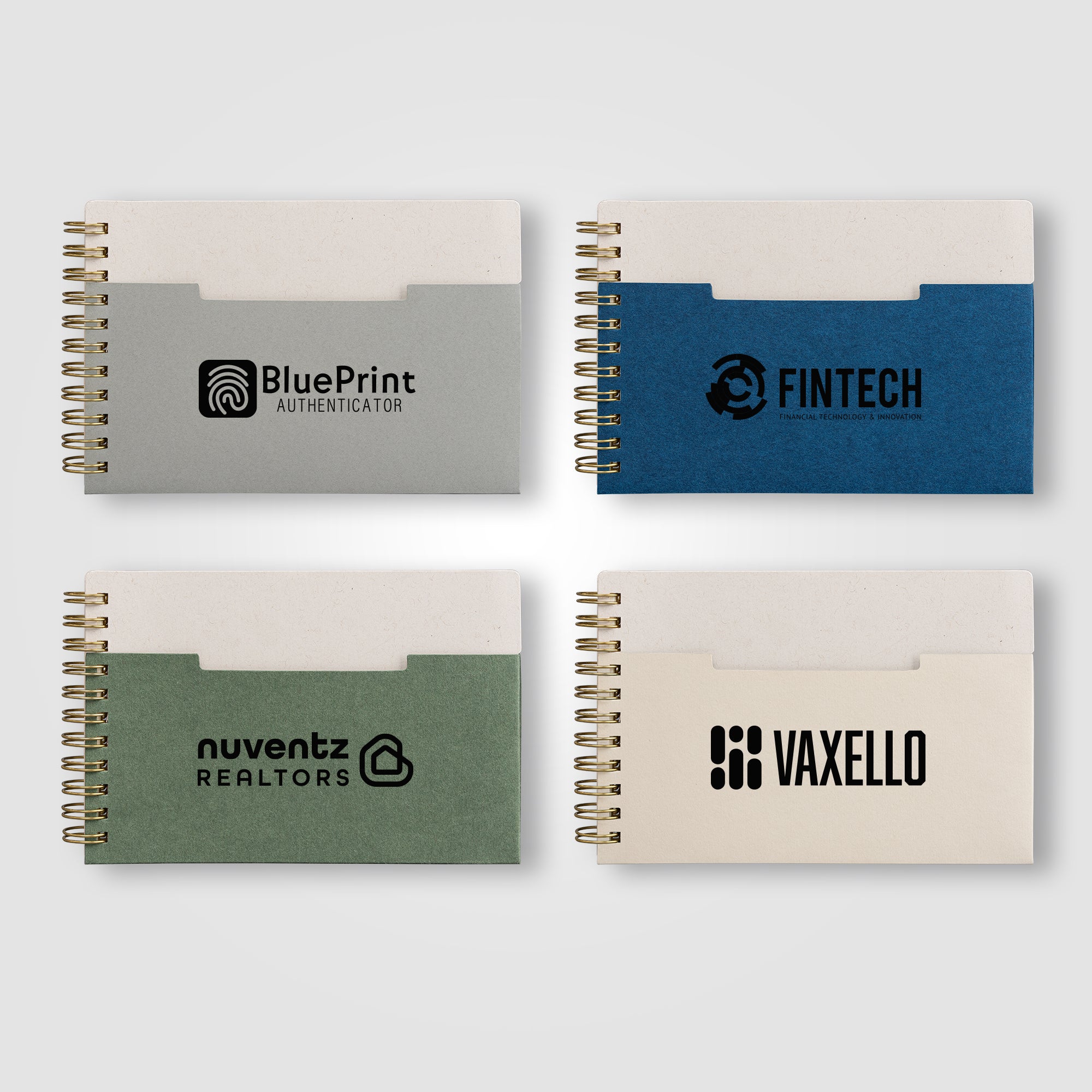 Image of the Lino FSC Paper Spiral Binding Horizontal Pocket Notebook - A6 promotional product, SKU NCI.