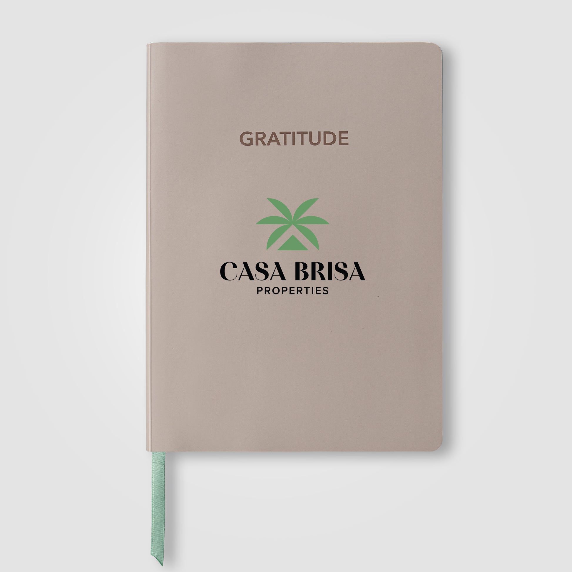 Image of the Gaia FSC Paper Ribbon Marker Gratitude Journal - A5 -ColorJet promotional product, SKU NCL-C.