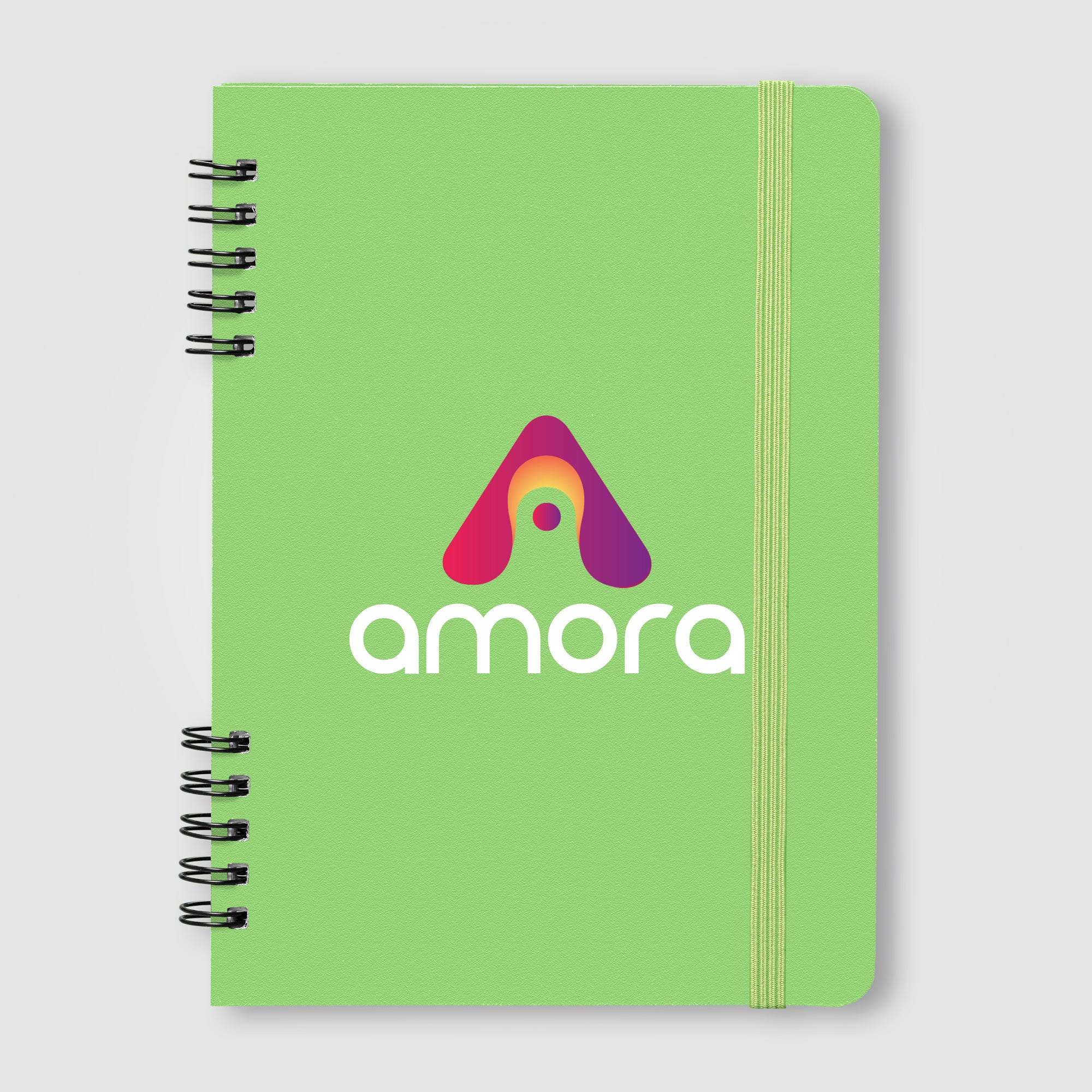 Jora Recycled Leather Spiral Bound Notebook - A5 - ColorJet-zoom-2