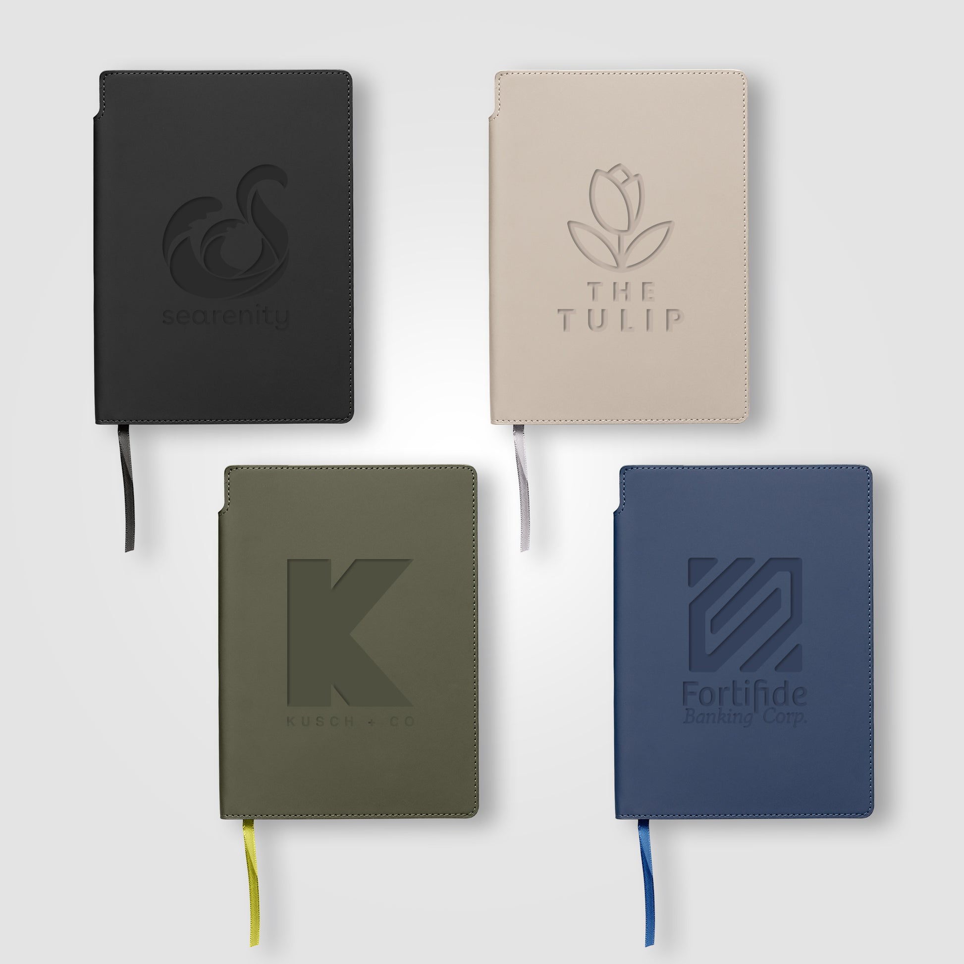 Malmö Recycled PU Soft Cover Extended Journal - A5 - Deboss-1