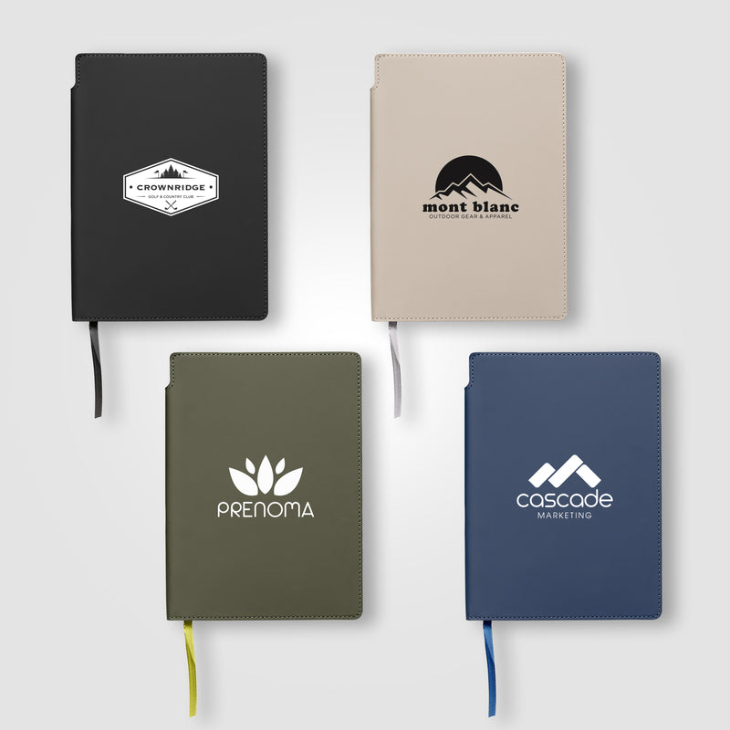 Malmö Recycled PU Soft Cover Extended Journal - A5-zoom-