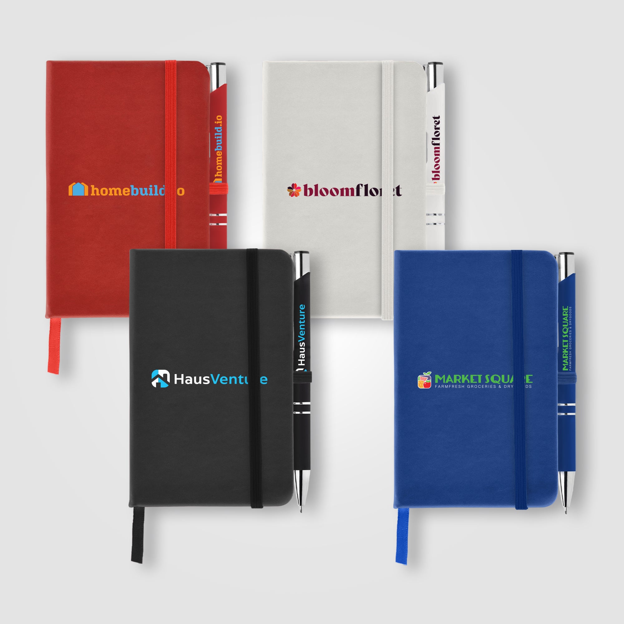 Image of the Miller Notebook & Tres-Chic Softy Pen Gift Set - ColorJet promotional product, SKU NOM-C.