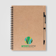 Image of the Hawken - Recycled Journal & Kraft Pen Set - ColorJet promotional product, SKU NPO-C.