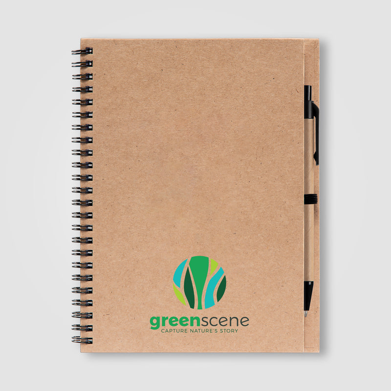 Hawken - Recycled Journal & Kraft Pen Set - ColorJet-zoom-