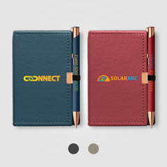 Image of the Note Caddy & Crosby Rose Gold Pen Gift Set - ColorJet promotional product, SKU NUE-C.