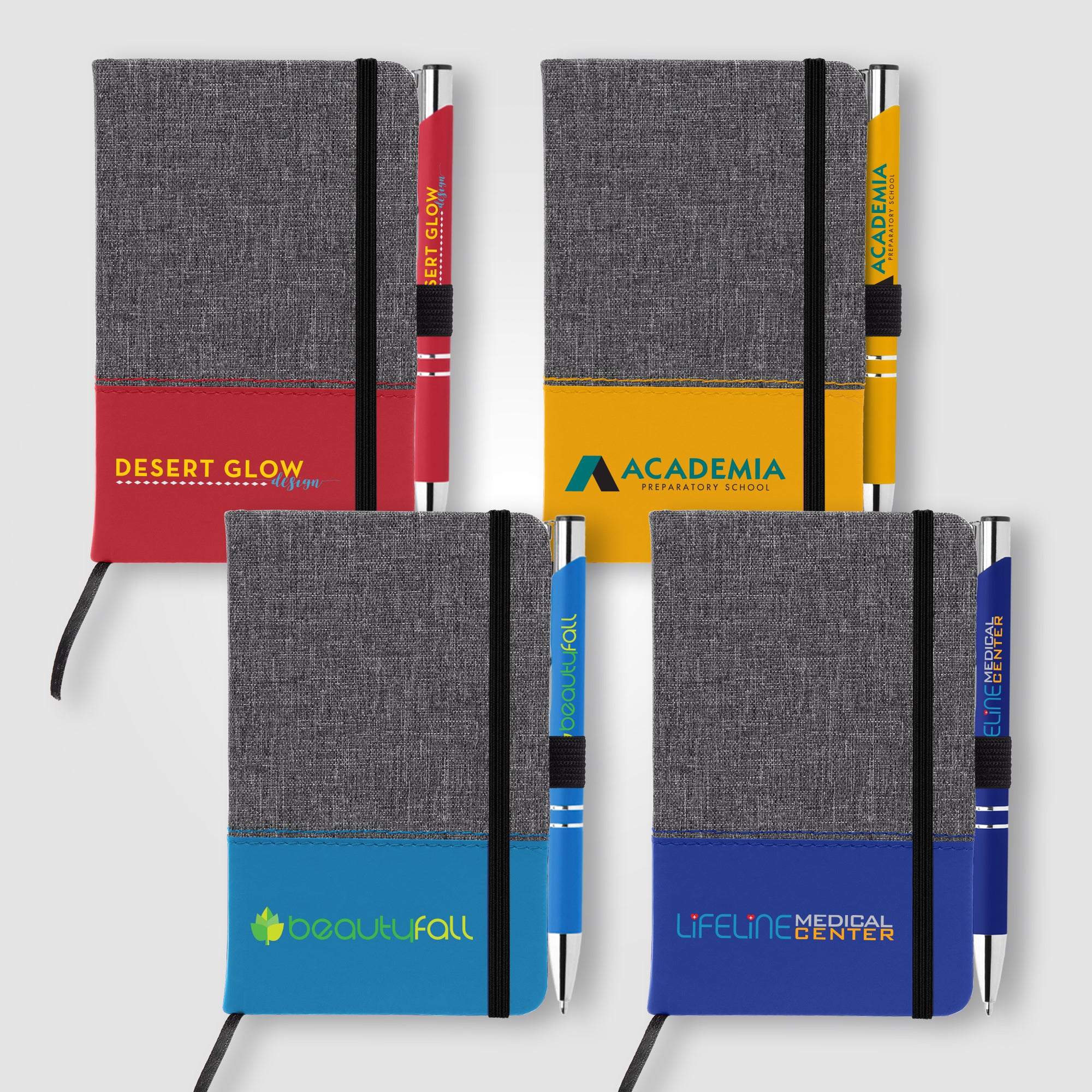 Twain Brights Notebook & Tres-Chic Pen Gift Set - ColorJet-zoom-1