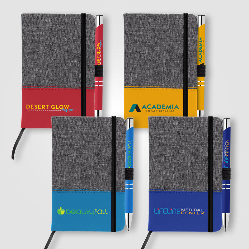 Twain Brights Notebook & Tres-Chic Pen Gift Set - ColorJet-zoom-