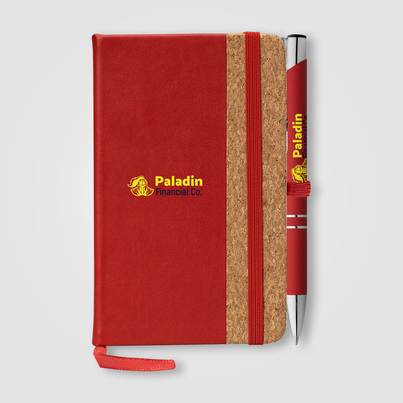Miller Cork Notebook & Tres-Chic Pen Gift Set - ColorJet-zoom-
