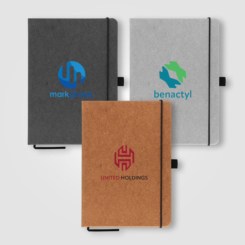 Carson 5.8" x 8.3" Recycled PU Leather Notebook - ColorJet-zoom-