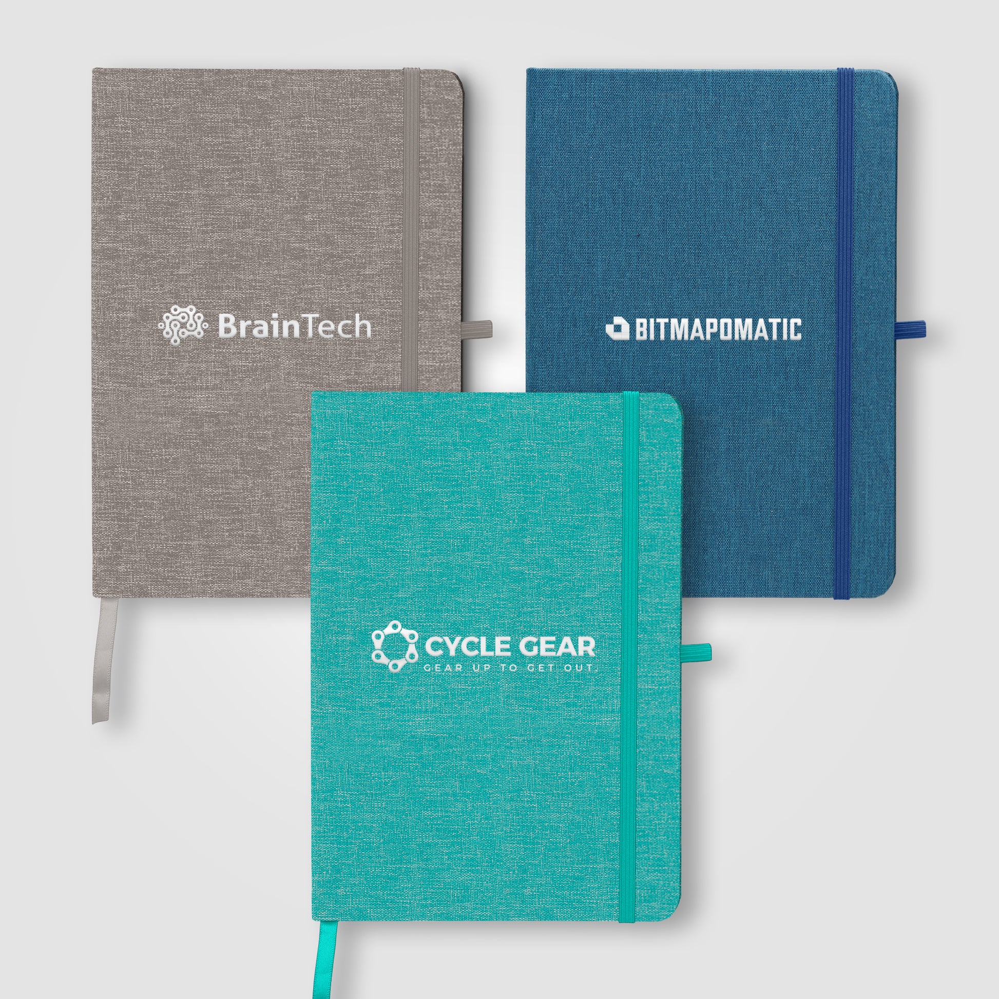 Image of the Melville 5.8" x 8.3" RPET Notebook promotional product, SKU NVX.