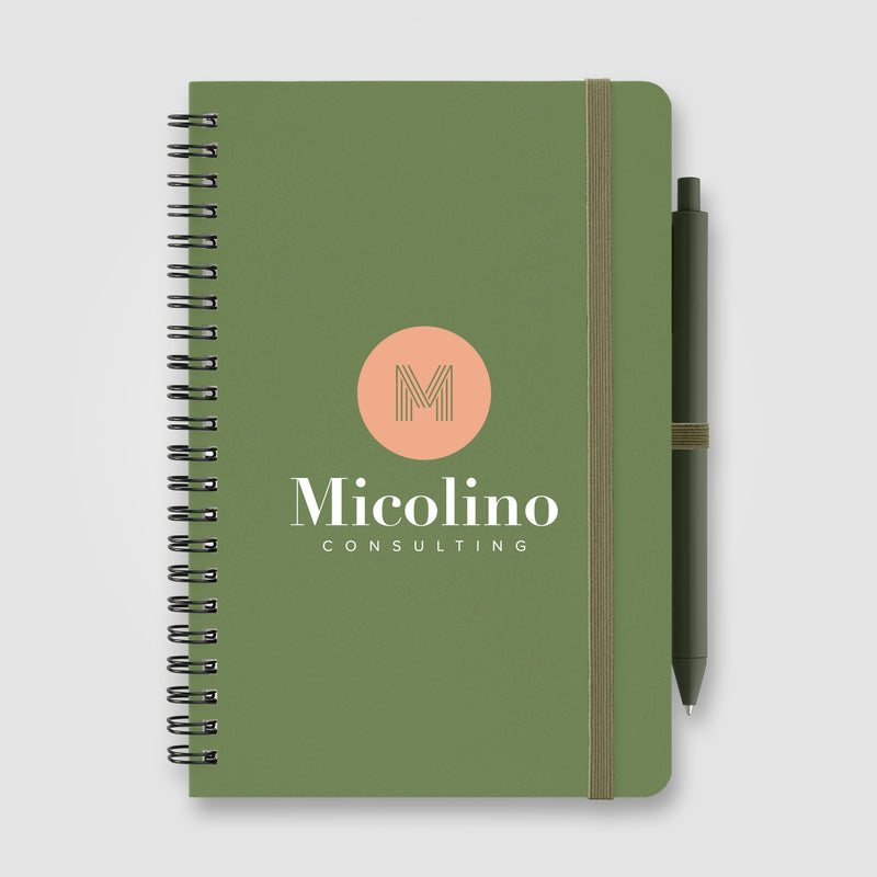 Höga Repreve Spiral Jotter Notepad - A5 - ColorJet-zoom-