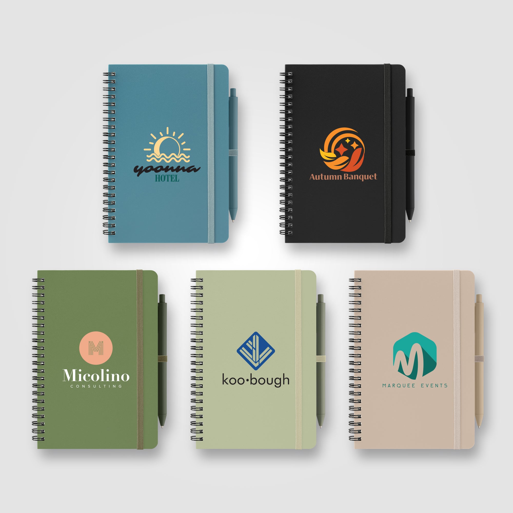Image of the Höga Repreve Spiral Jotter Notepad - A5 - ColorJet promotional product, SKU NZE-C.