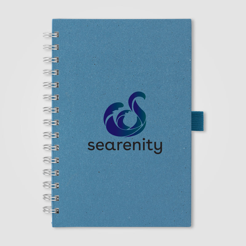 Terra Recycled Milk Carton Hard Cover Spiral Notebook - A5 - ColorJet-zoom-