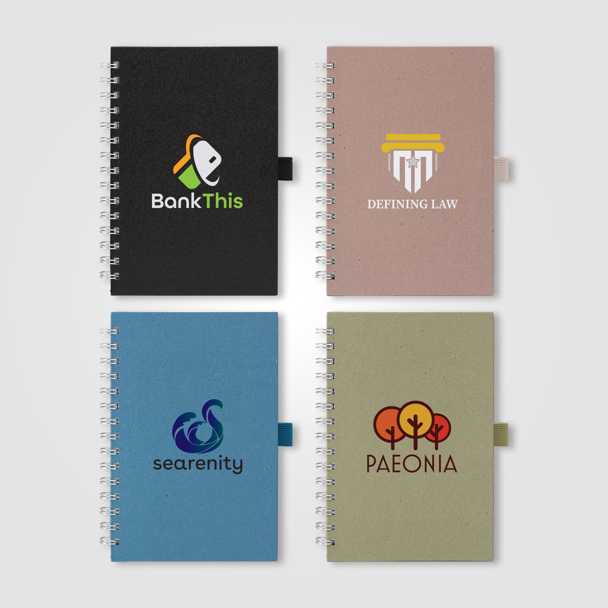 Image of the Terra Recycled Milk Carton Hard Cover Spiral Notebook - A5 - ColorJet promotional product, SKU NZF-C.