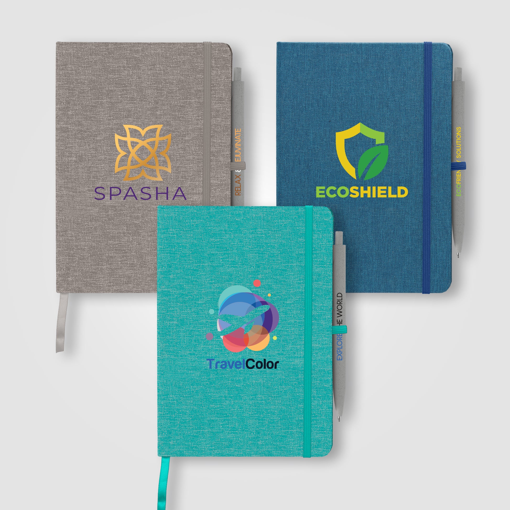 Melville 5.8" x 8.3" RPET Notebook & Zen Pen Gift Set - ColorJet-1