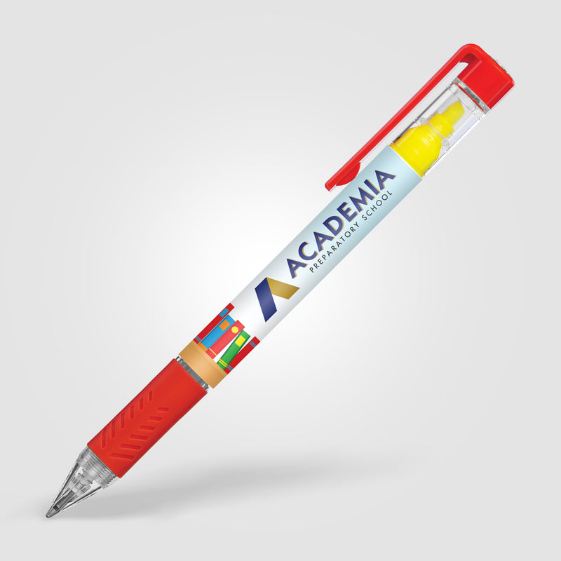 Duplex Brights Highlighter and Pen (Digital Full Color Wrap)-zoom-
