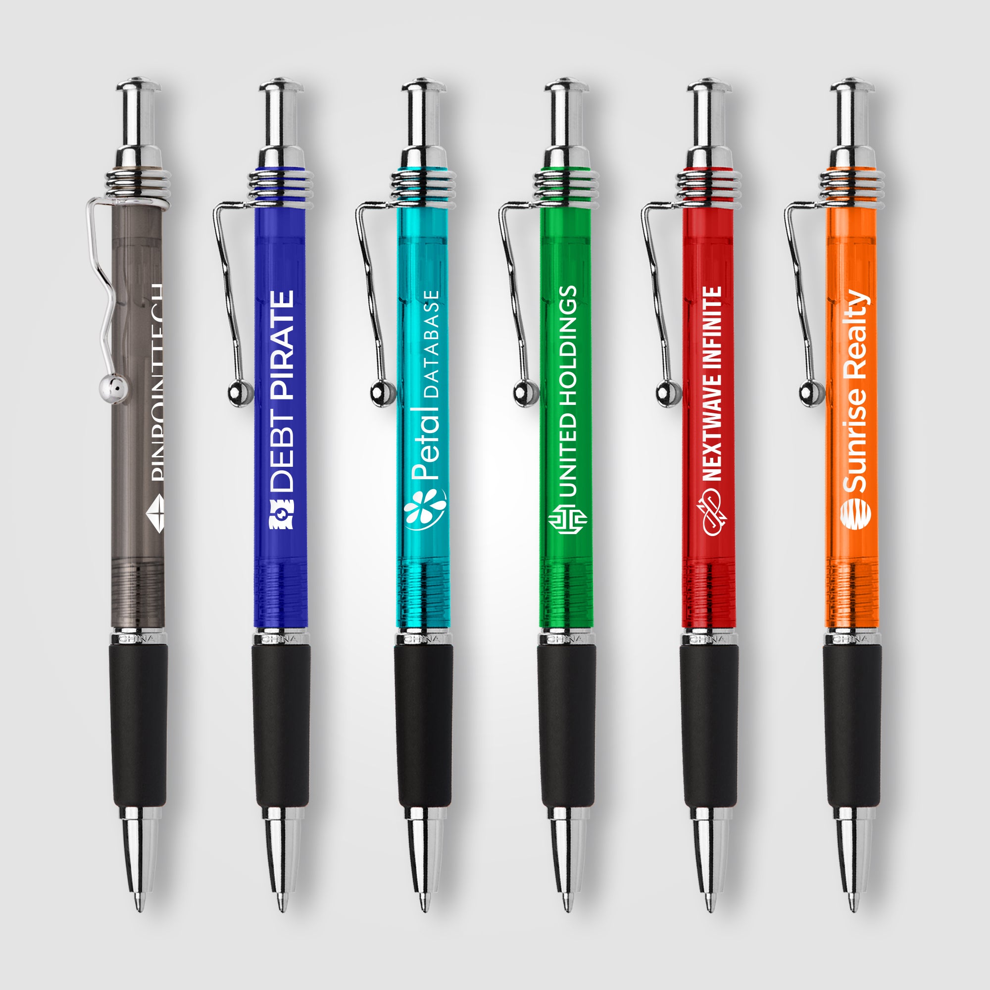 Image of the Jazz Pen w/ Squiggle Pocket Clip promotional product, SKU PSB.