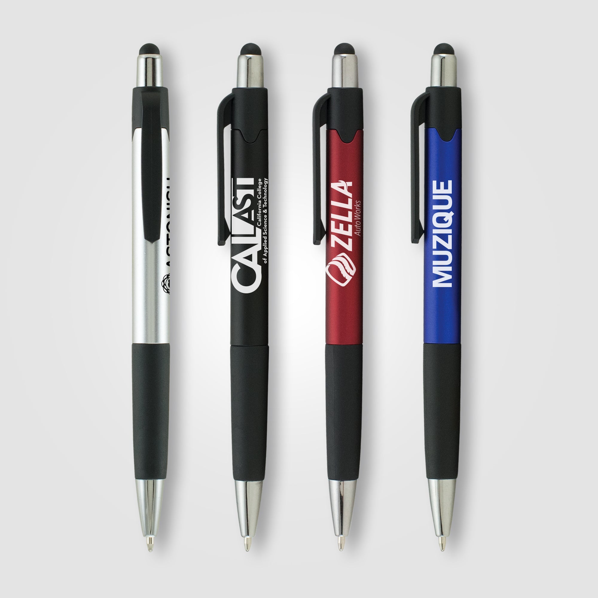 Image of the Smoothy Metallic Stylus Pen promotional product, SKU PYE.