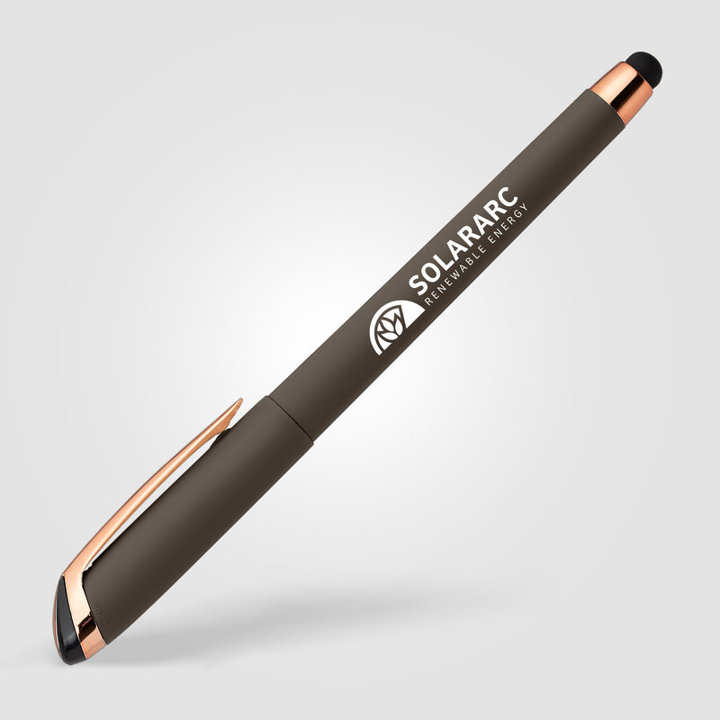Gazelle Gel Softy Rose Gold Pen w/ Stylus-zoom-