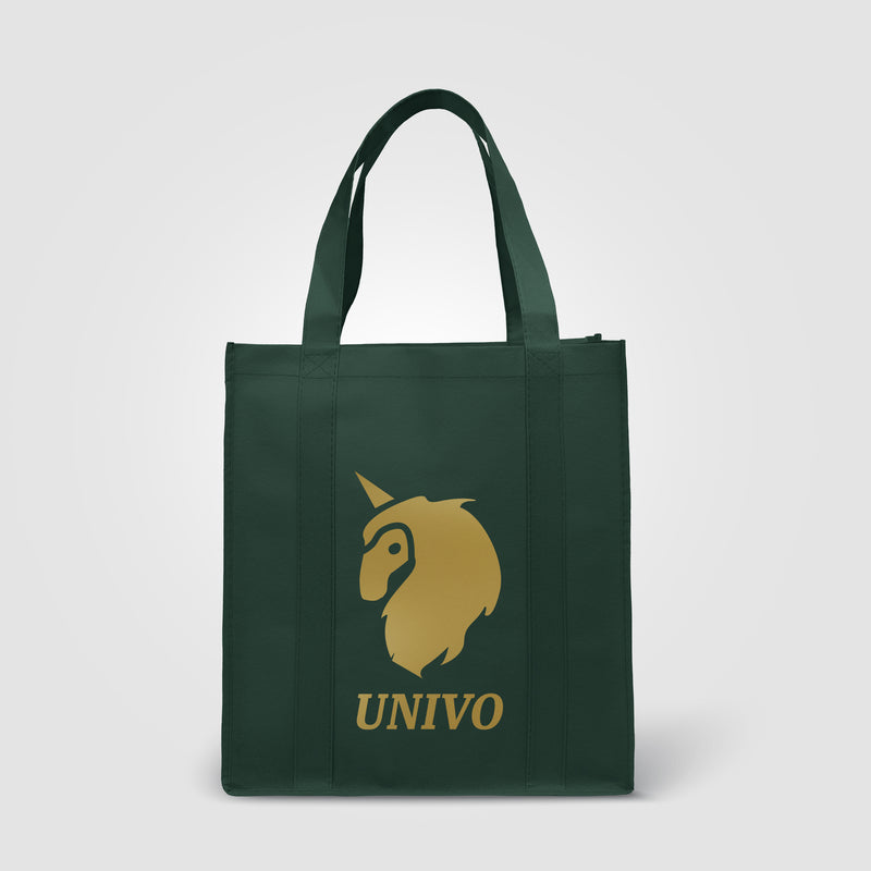 North Park - Non-Woven Shopping Tote Bag - Metallic imprint-zoom-