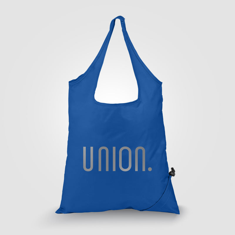 Capri - Foldaway Shopping Tote Bag - 210D Polyester - Metallic imprint-zoom-
