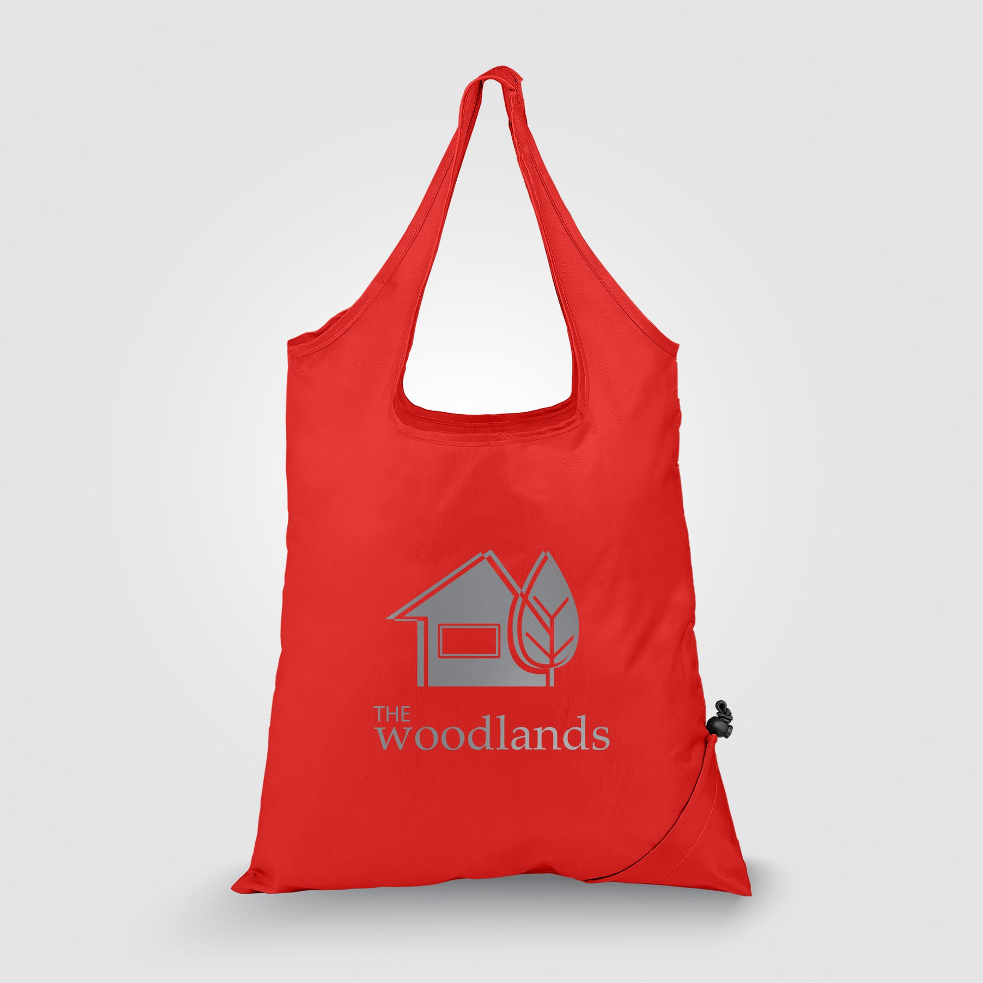 Capri - Foldaway Shopping Tote Bag - 210D Polyester - Metallic imprint-4