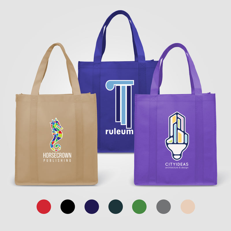 North Park - Non-Woven Shopping Tote Bag- Heat Transfer-zoom-