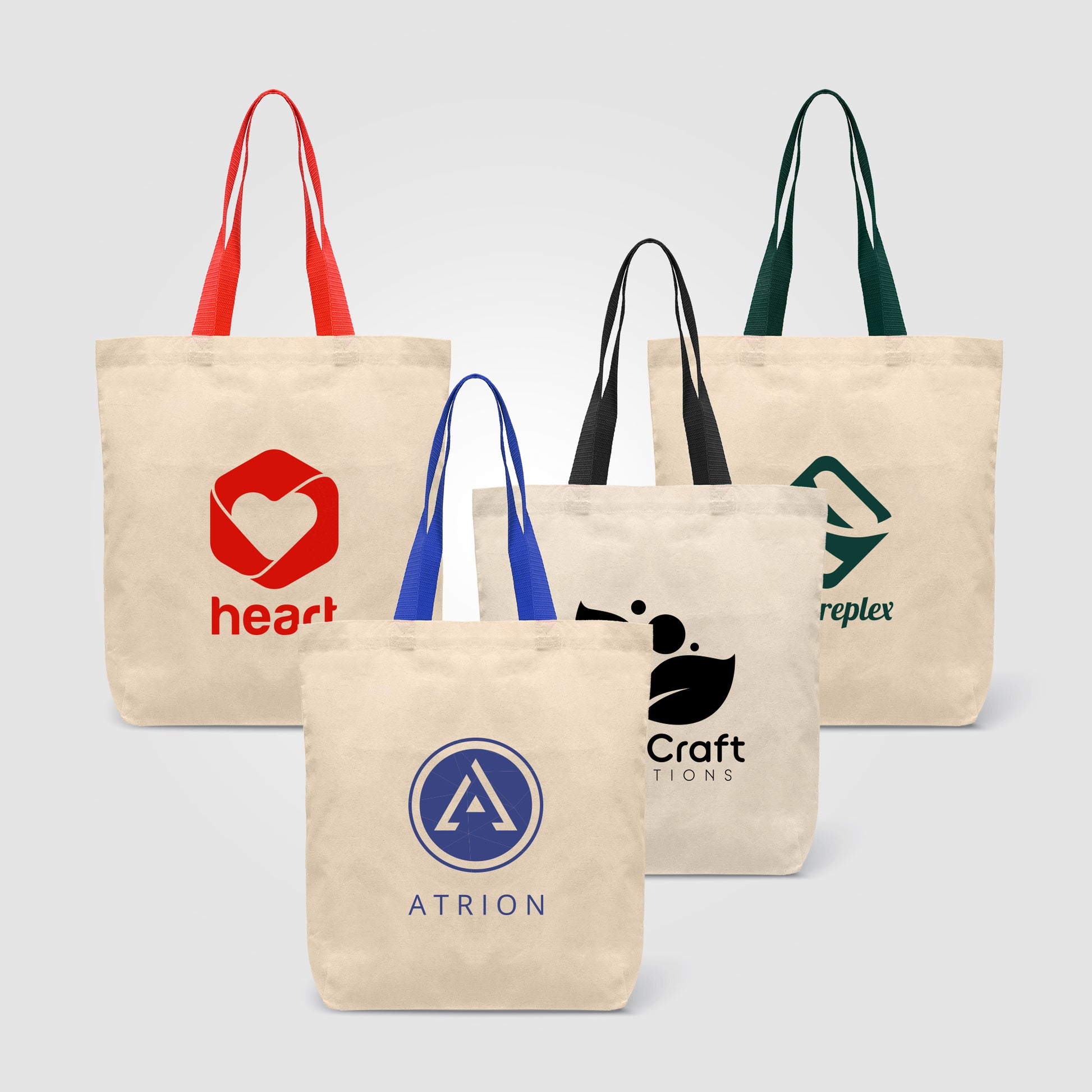 Tonga - 5 oz Natural Cotton Tote w/ Color Straps-1