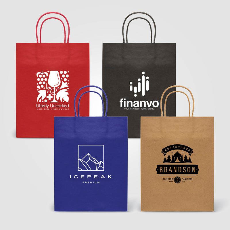 Kraft Paper Bag - 9.4"w x 12.12"h-zoom-