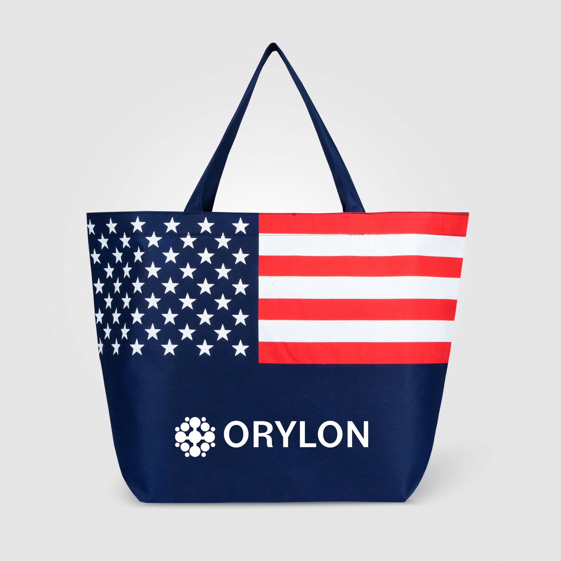 Non-Woven American Flag Tote Bag-3