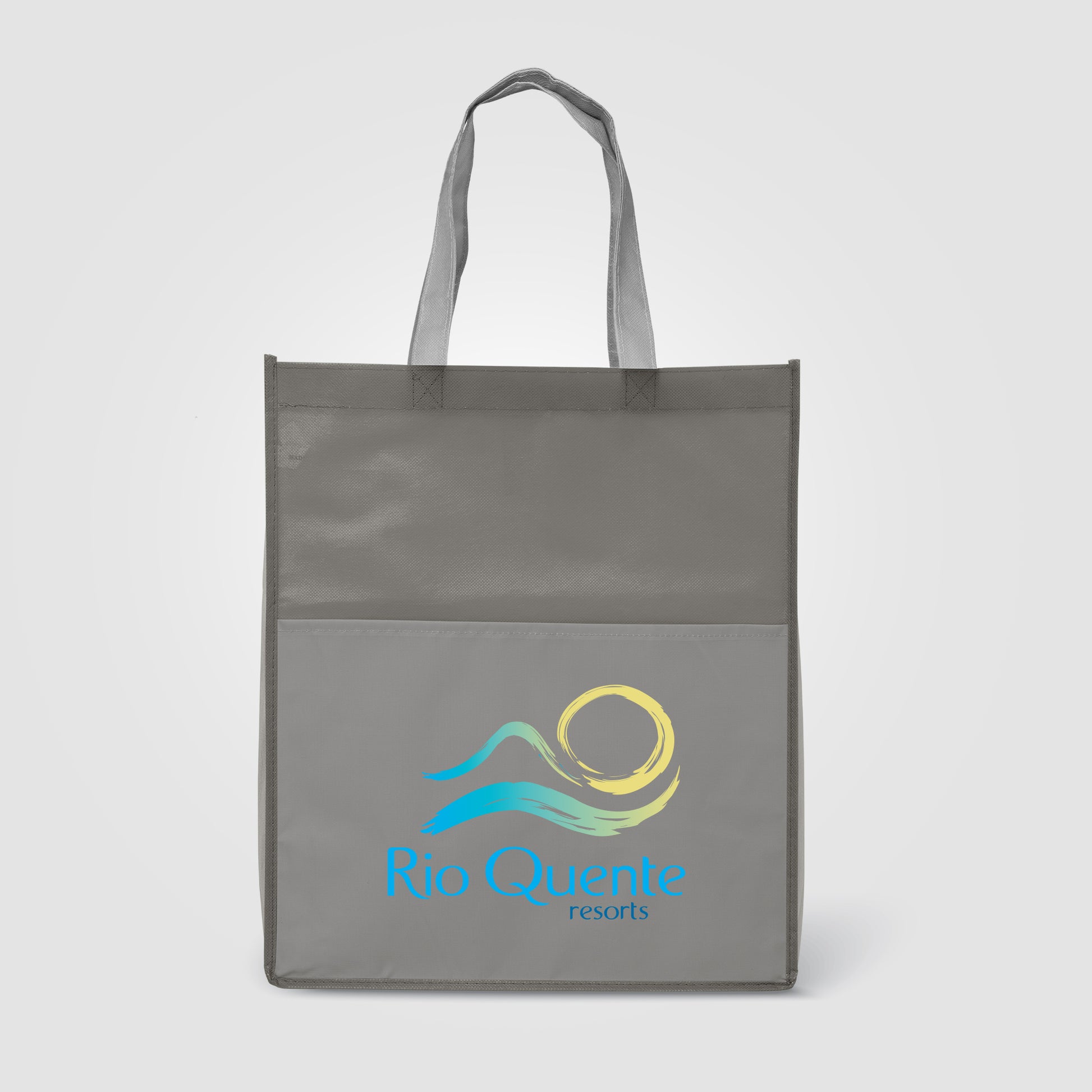 Rome RPET - Recycled Non-Woven Tote with 210 D Pocket - ColorJet-2