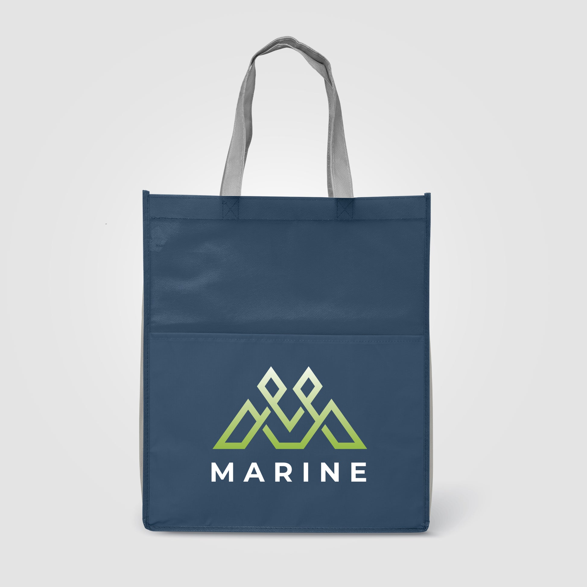 Rome RPET - Recycled Non-Woven Tote with 210 D Pocket - ColorJet-3