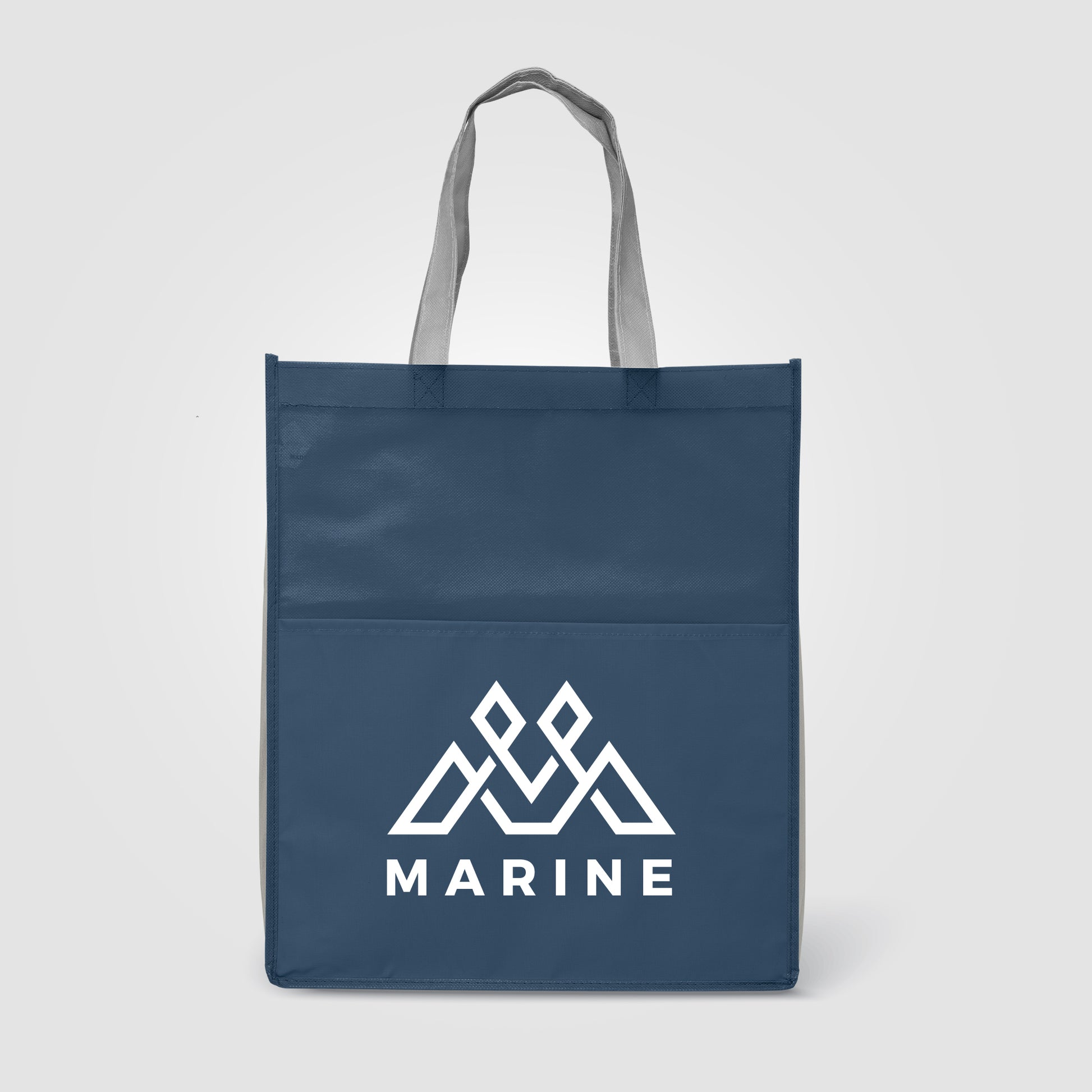 Rome RPET - Recycled Non-Woven Tote with 210 D Pocket-3