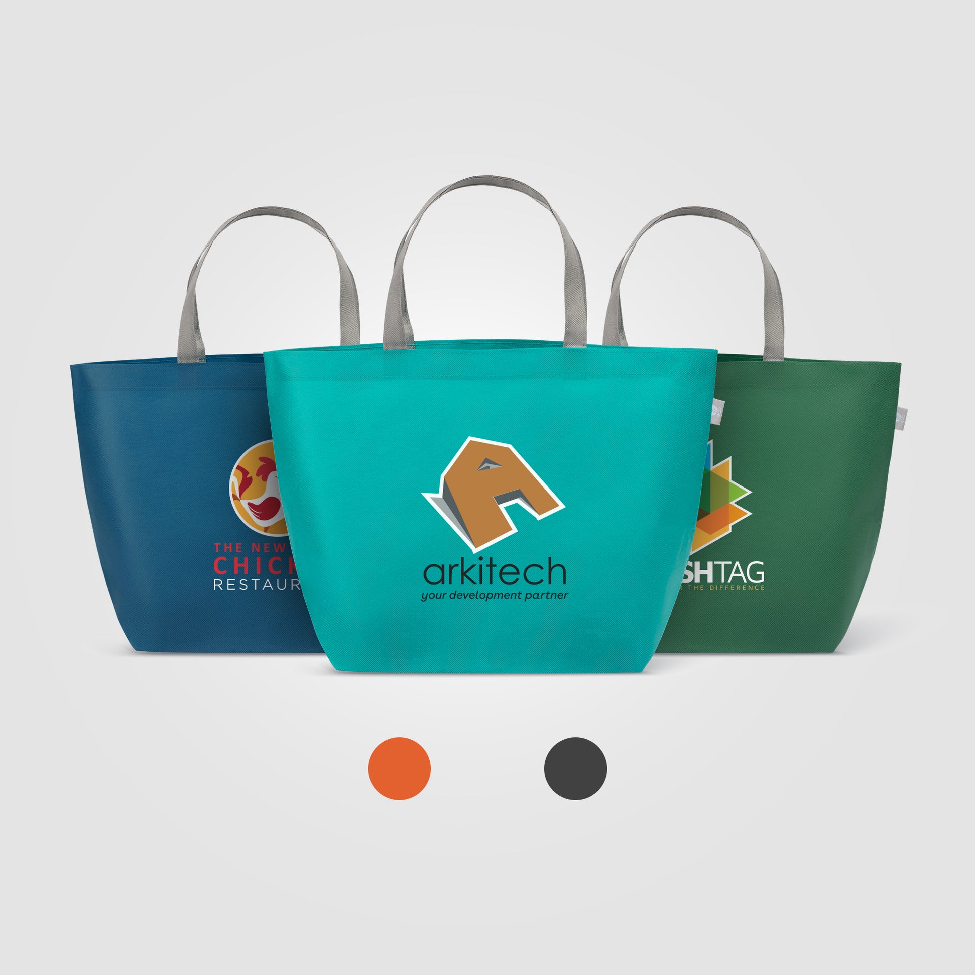Julian RPET - Recycled Non-Woven Shopping Tote Bag - Heat Transfer-1