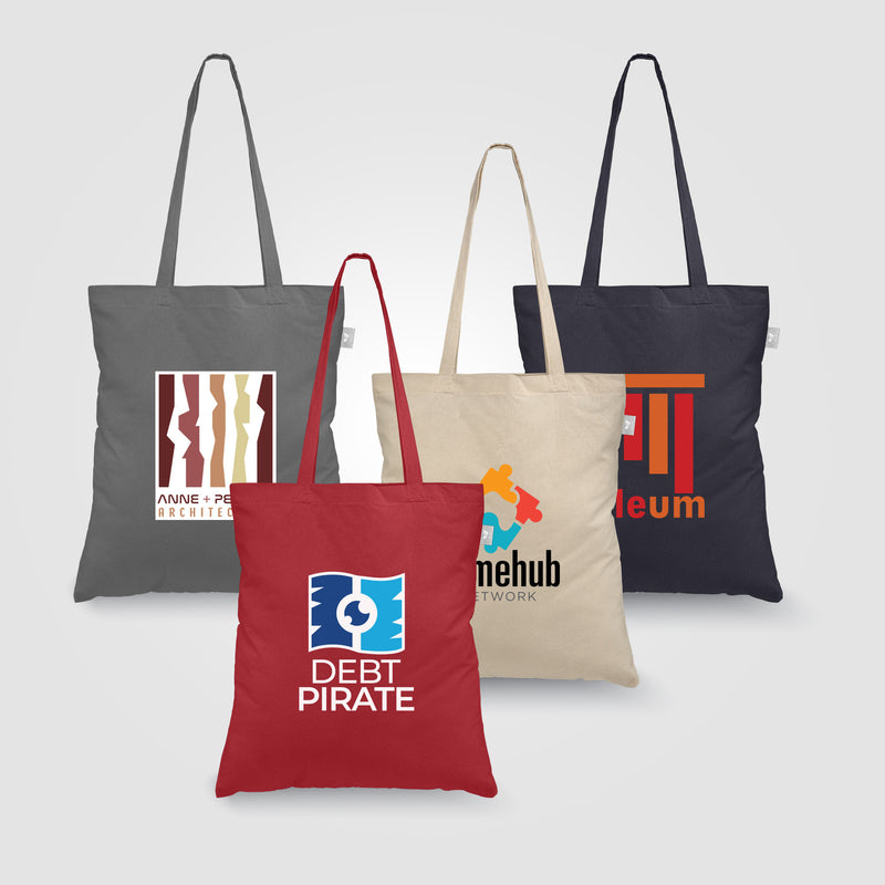 Geo - 5 oz. Recycled Cotton Tote Bag - Heat Transfer-zoom-