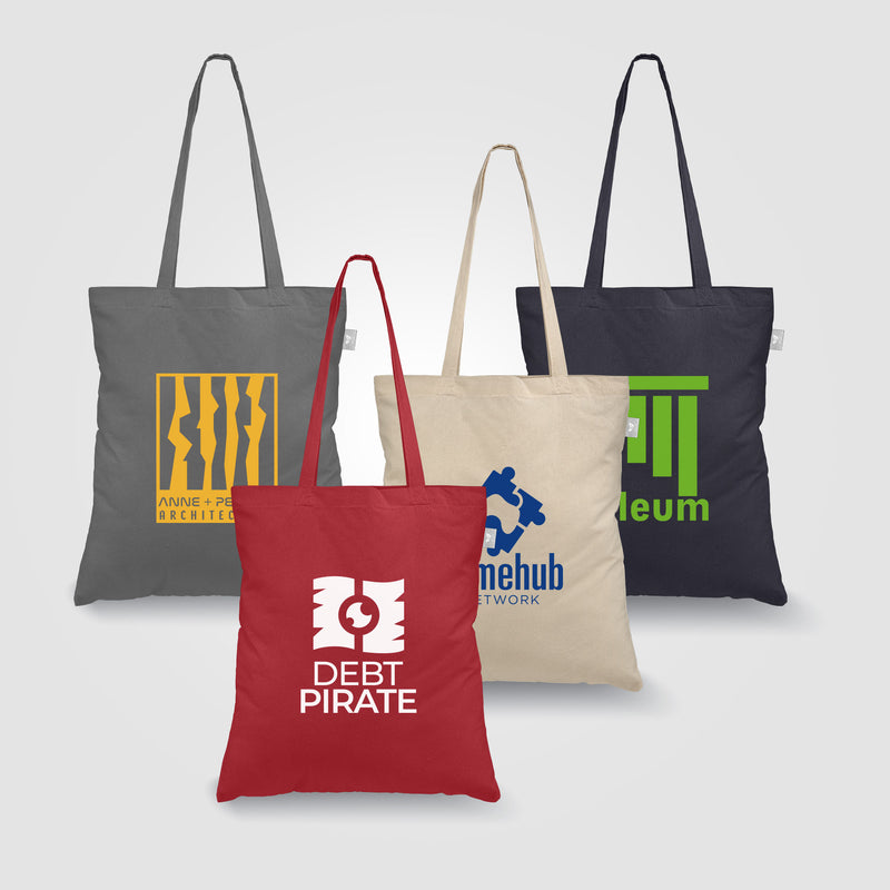 Geo - Recycled 5 oz. Cotton Canvas Tote Bag-zoom-