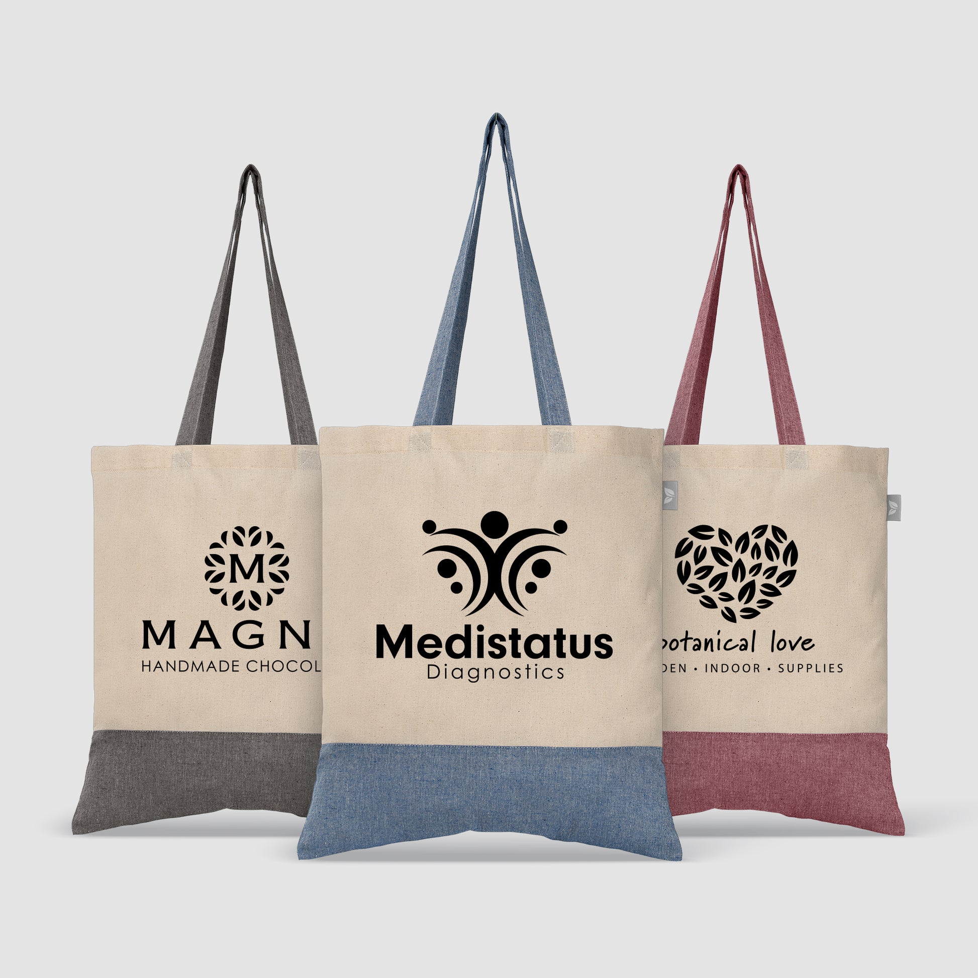 Quebec - 5 oz. Two-Tone Recycled Cotton Tote-1