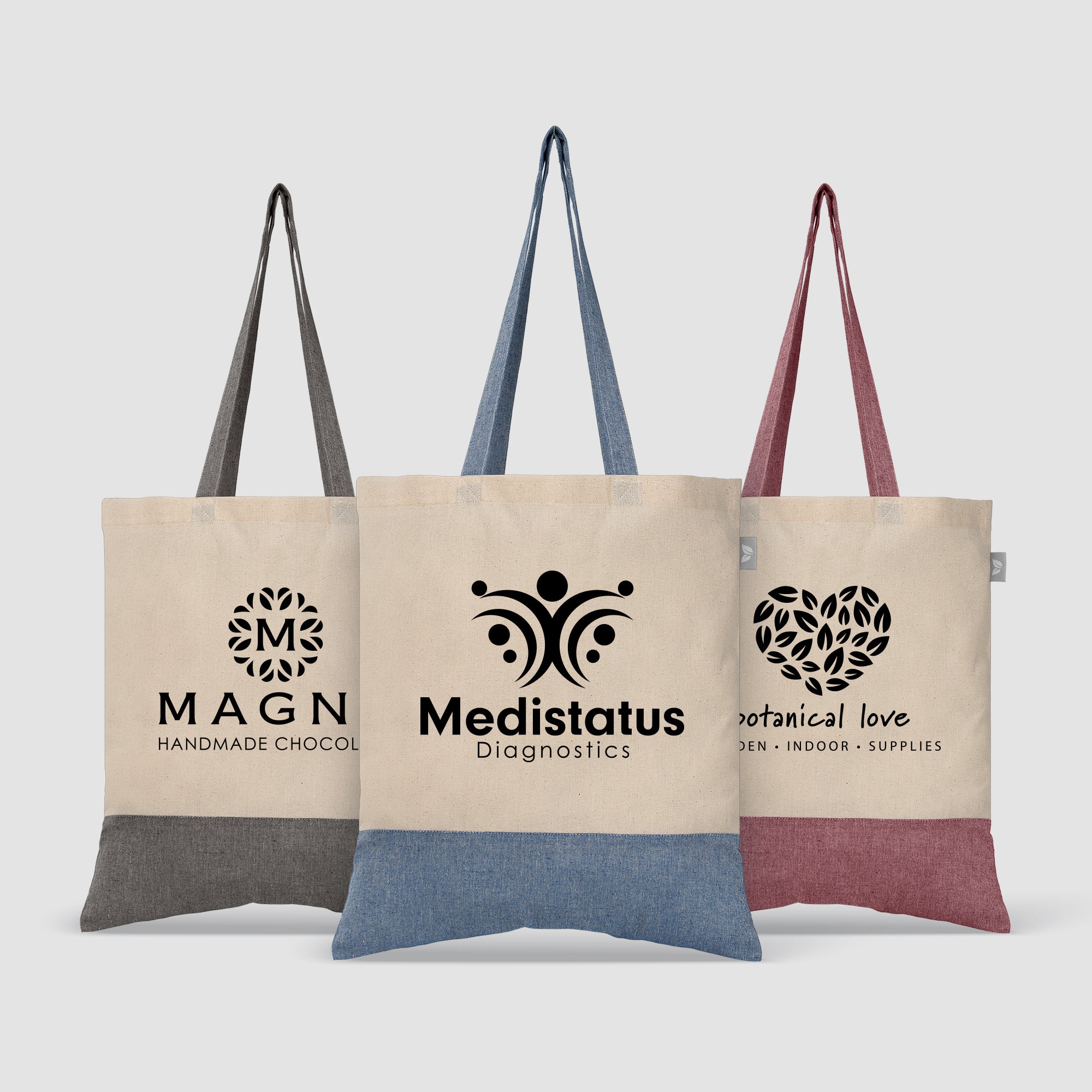 Quebec - 5 oz. Two-Tone Recycled Cotton Tote-zoom-1