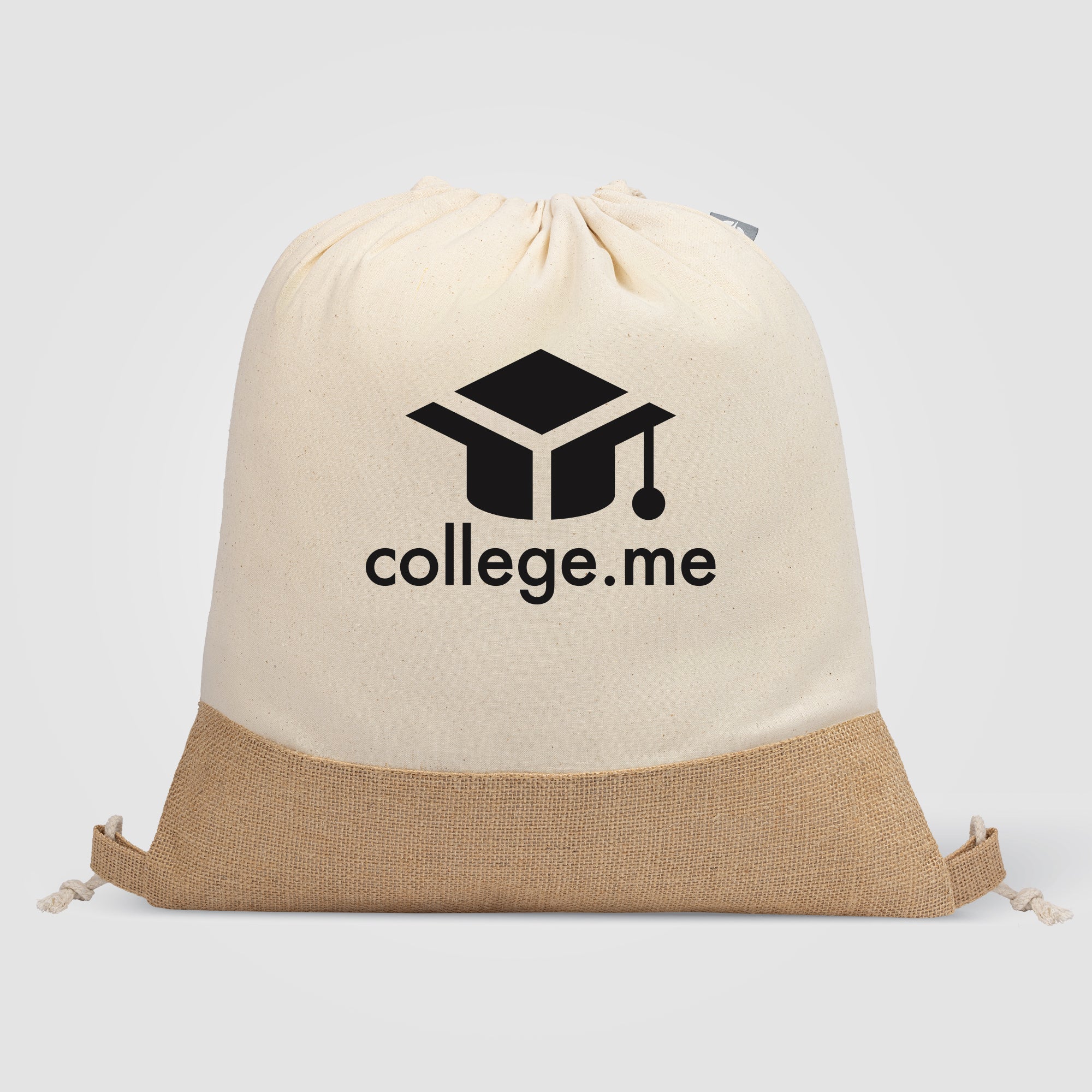 Image of the Rio Collection - 5 oz. Recycled Cotton and Jute Drawstring Bag promotional product, SKU UHV.