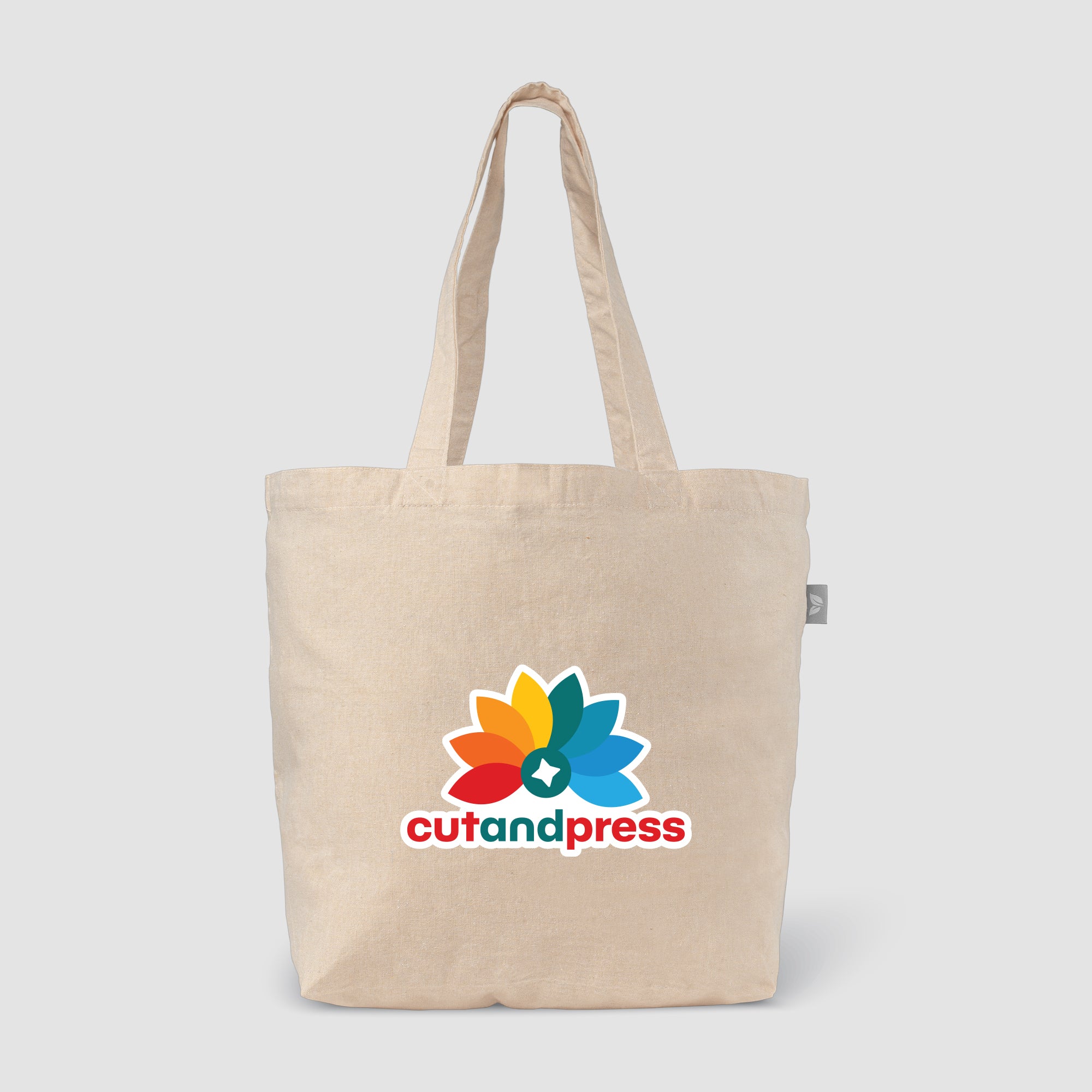 Image of the Budget Shopper Tote - 5 oz. Recycled Cotton Blend - Heat Transfer promotional product, SKU UJA-T.