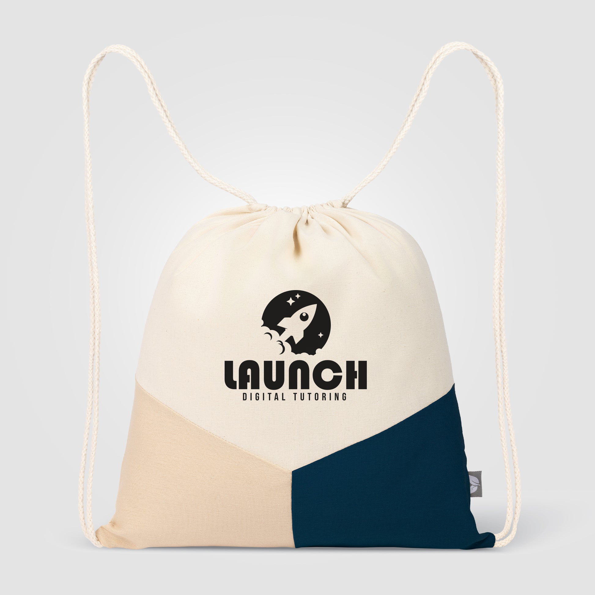 Rio Collection - 5 oz. Recycled Cotton and Jute Drawstring Bag-2