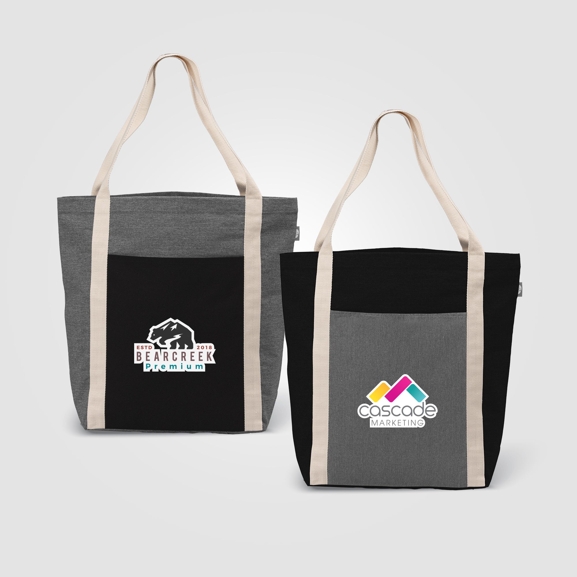 Spun - Recycled Cotton Blend Tote Bag - Heat Transfer