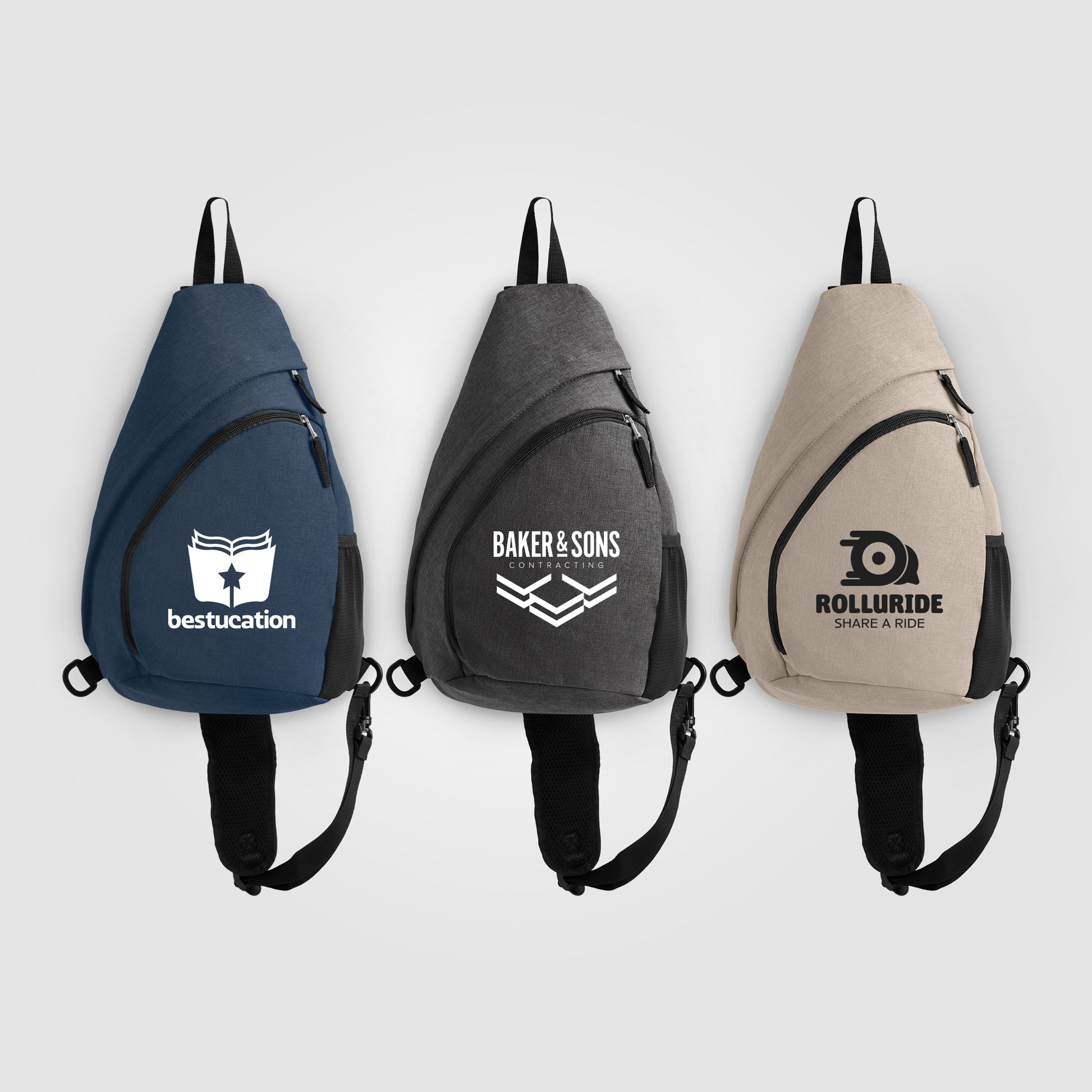 Image of the Helsinki - RPET Nylon Sling Bag promotional product, SKU UKI.